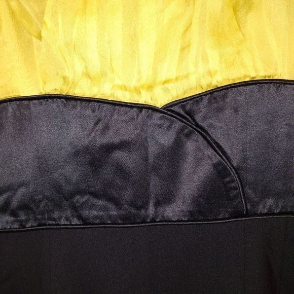 Catherine Malandrino Lime Green/Yellow Dress - Picture 3 of 5